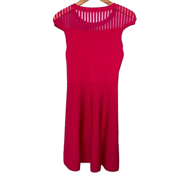 French Connection Rose Magenta Haze Pink Fit & Flare Dress Size 6 - Picture 8 of 12